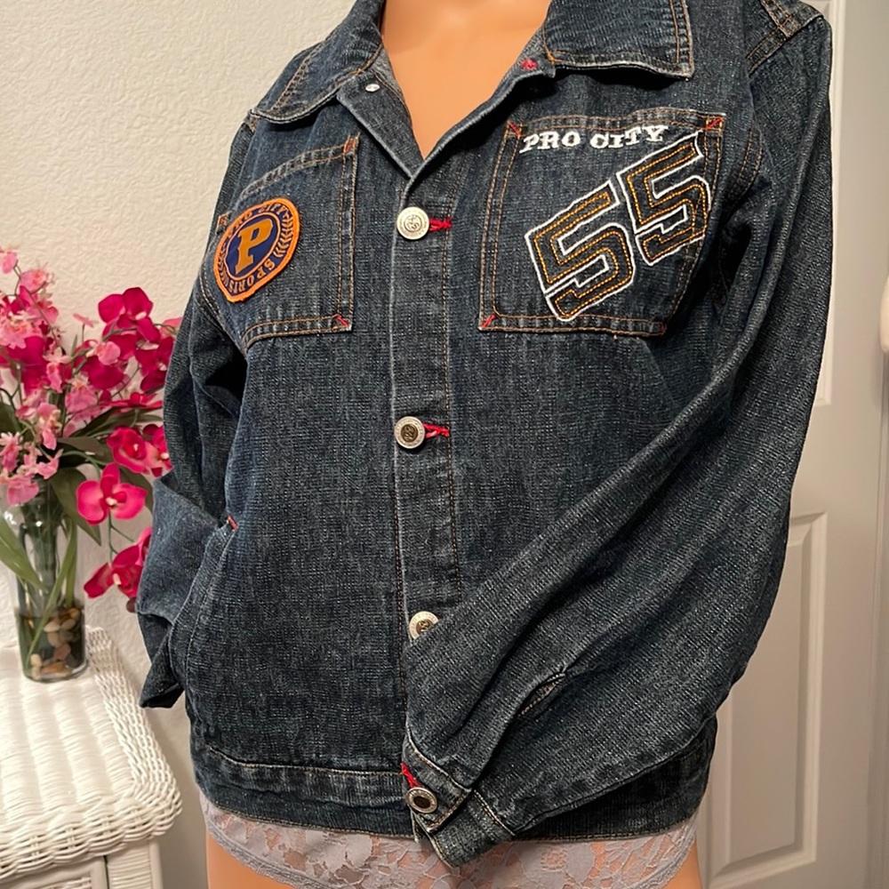 Urban Extreme Platinum boys denim jacket..Size 12. Like new EXCELLENT CONDITION